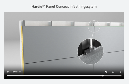 Ny video: Hardie™ Panel Conceal – sömlös design med fibercement